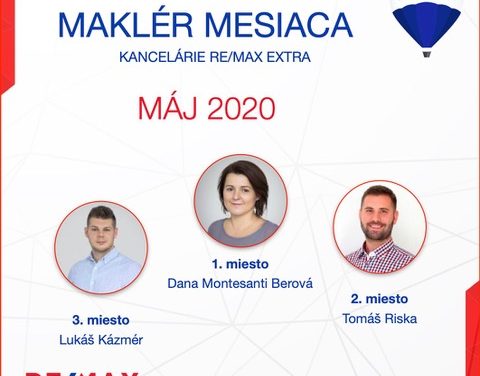 Najúspešnejší maklér za máj 2020