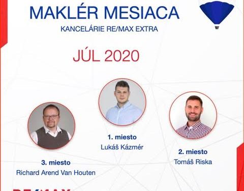 Najúspešnejší maklér za júl 2020