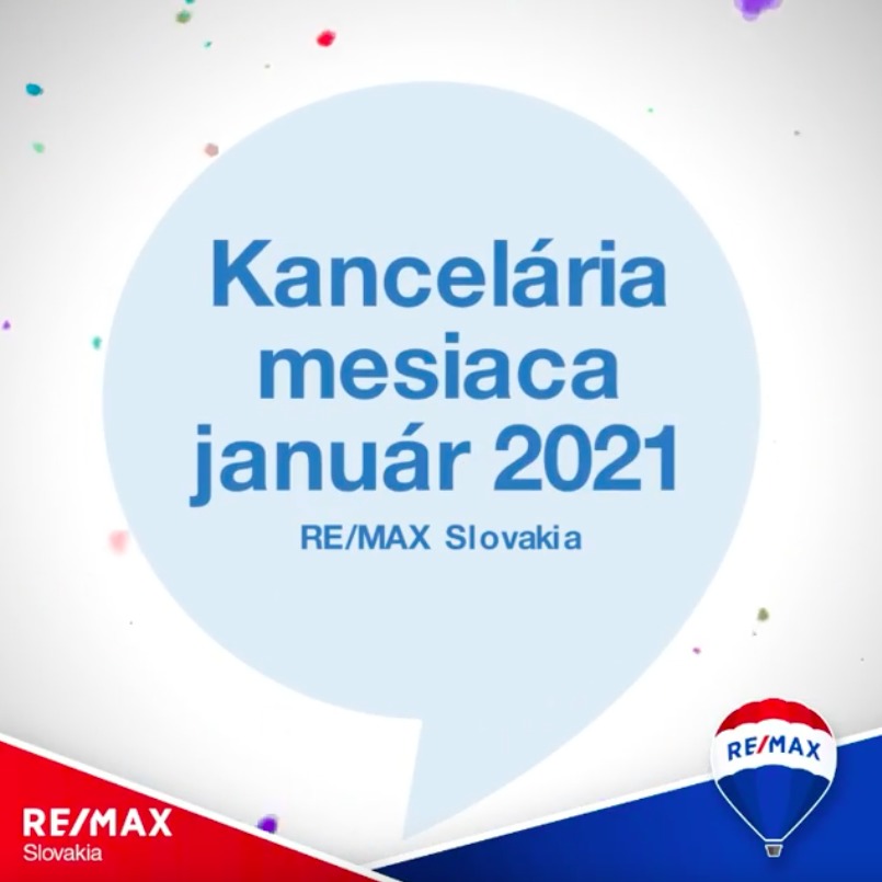 - Realitná kancelária RE/MAX Extra získala ocenenie Kancelária mesiaca za Január 2021 - reallitná kancelária Trenčín a Žilina 1